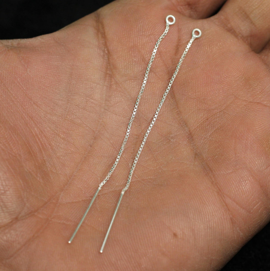 92.5 Sterling Silver Thread Earwire 80mm