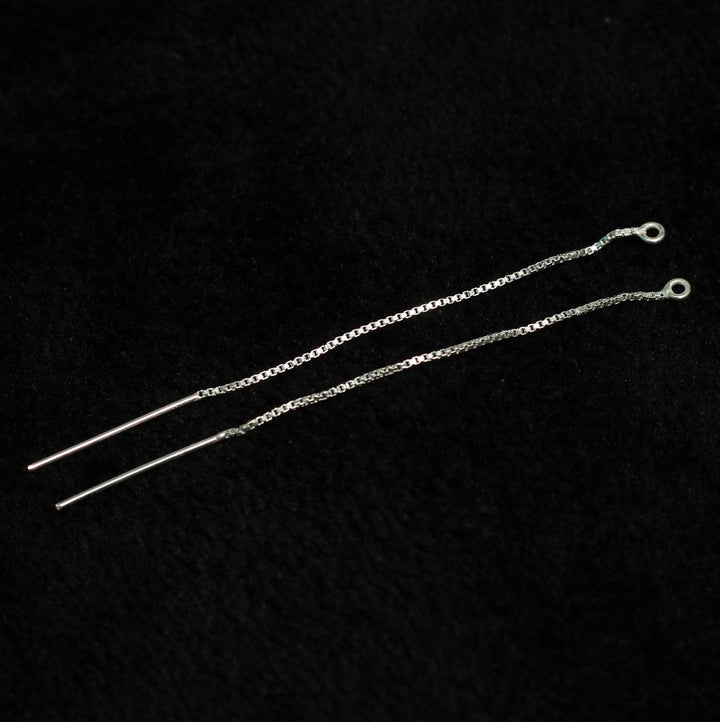 92.5 Sterling Silver Thread Earwire 80mm