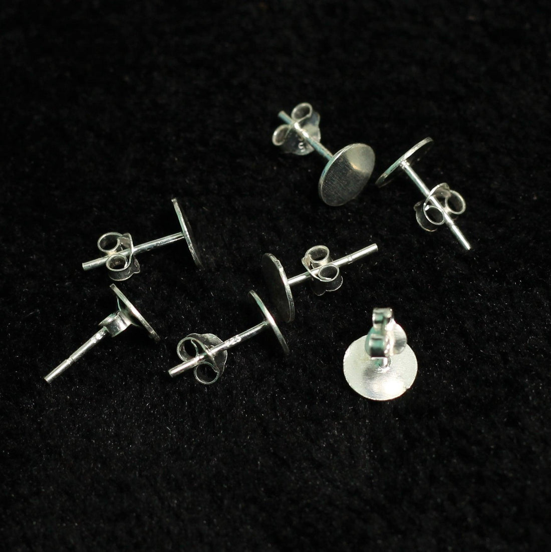 92.5 Sterling Silver Flat Pad Stud and Earring Back