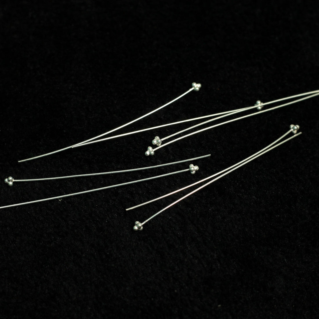 92.5 Sterling Silver 60mm Headpin with Flower