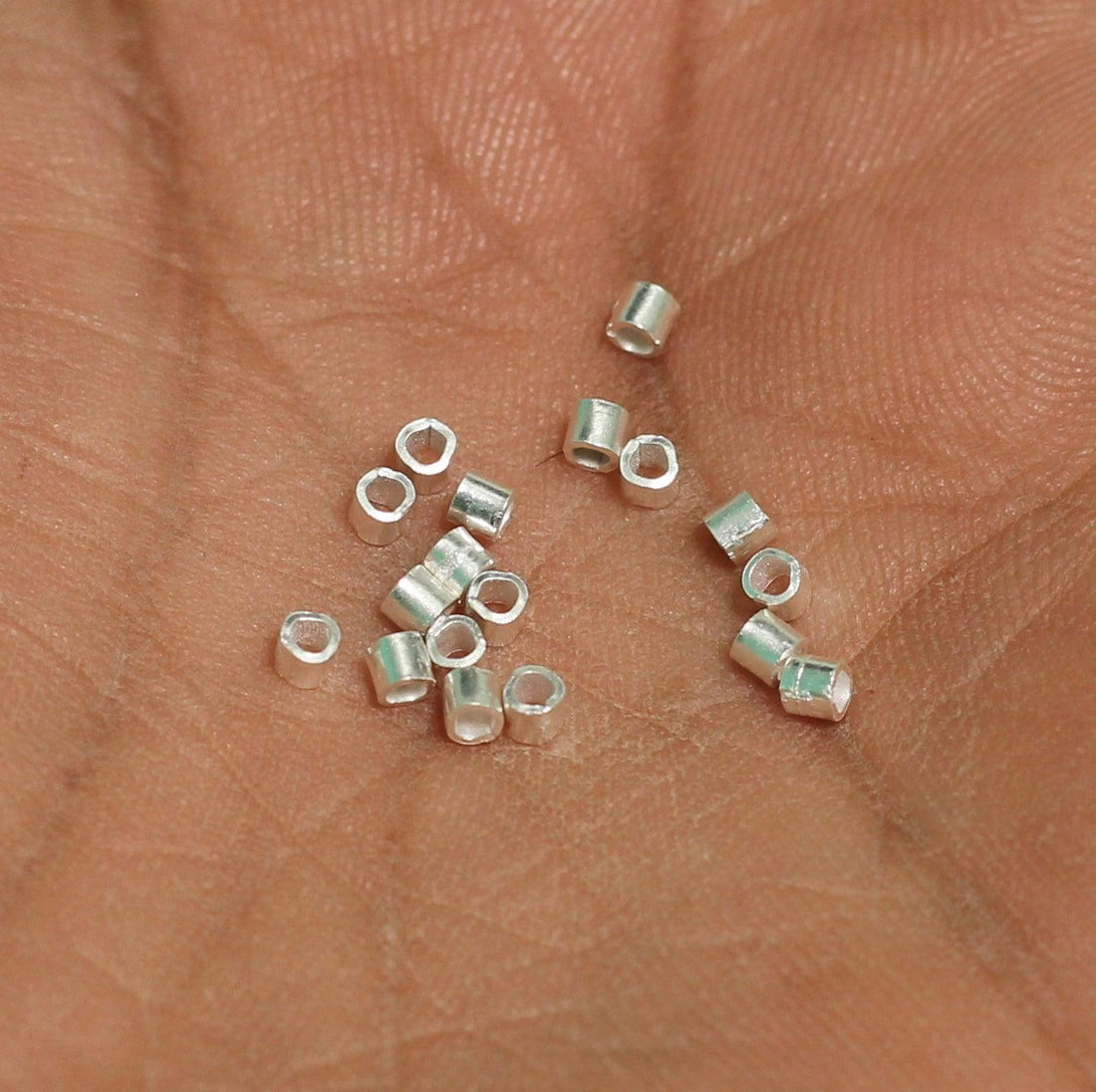 92.5 Sterling Silver 2x2mm Crimps