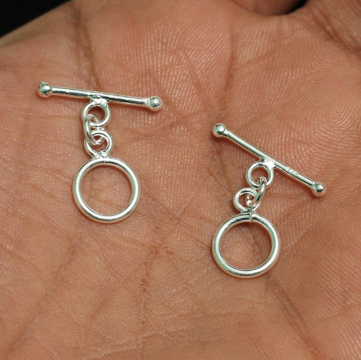 92.5 Sterling Silver 10mm Toggle Clasp