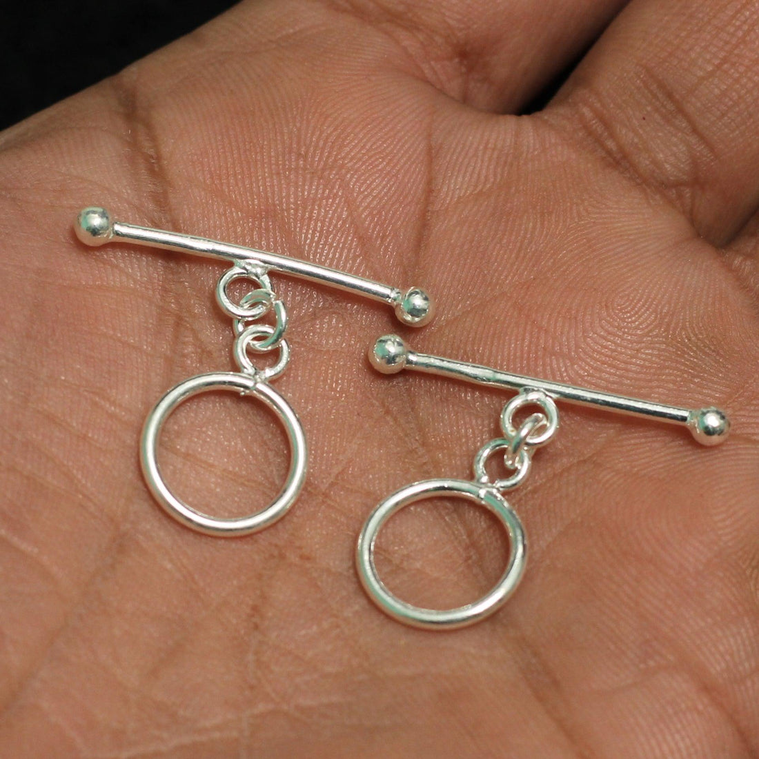 92.5 Sterling Silver 10mm Toggle Clasp