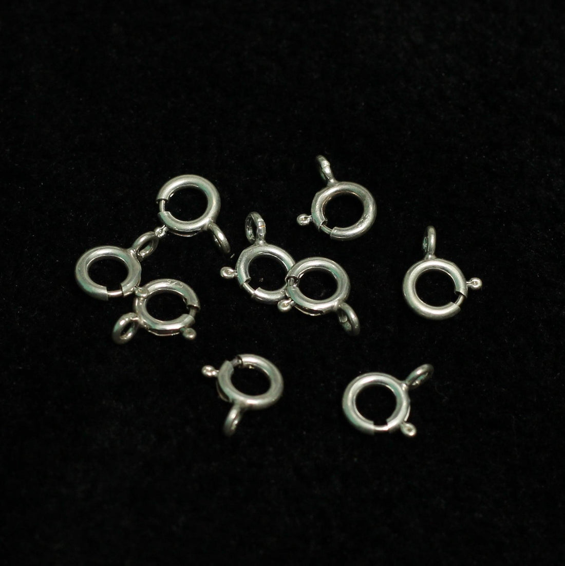 1 Pc, 92.5 Sterling Silver 7mm Spring Ring Clasp