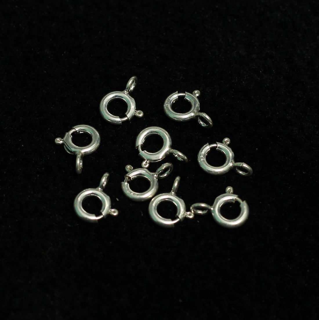 92.5 Sterling Silver 6mm Spring Ring