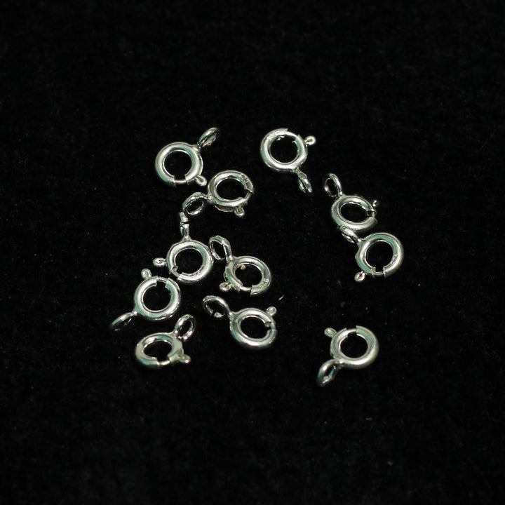 2 Pcs 92.5 Sterling 5mm Silver Spring Ring