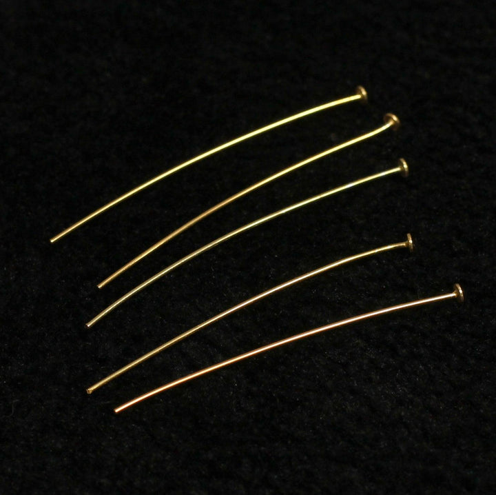 Sterling Silver 40mm Headpin with Flat Head