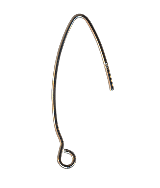 92.5 Sterling Silver Large Earwire 42x28mm