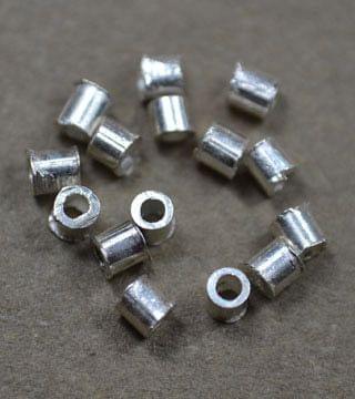 92.5 Sterling Silver 2x2mm Crimps