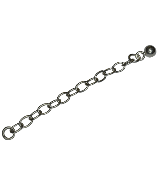 92.5 Sterling Silver Ball Chain Extension 55x4mm