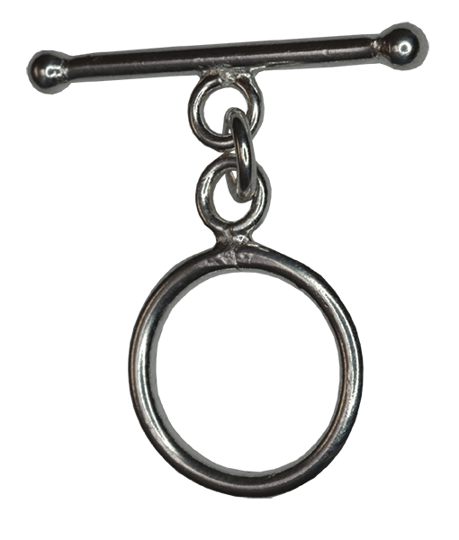 92.5 Sterling Silver 10mm Toggle Clasp