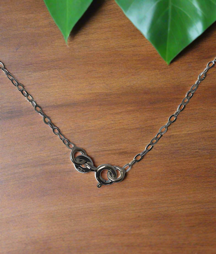 92.5 Sterling Silver Flat Link Chain-45 Cms