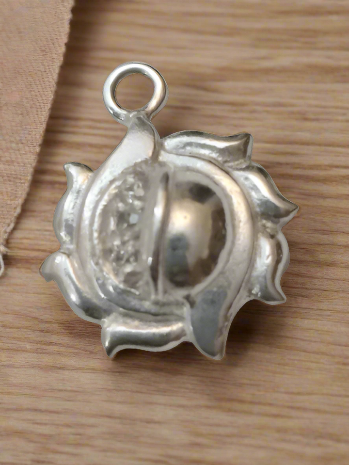 Sterling Silver Sun Charm 12mm