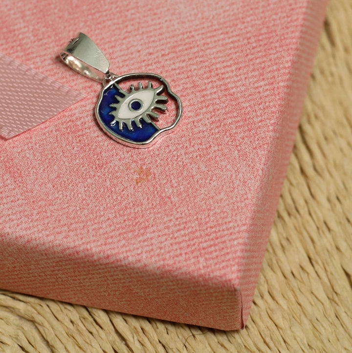 14x12mm, 92.5 Sterling Silver Evil Eye Charms