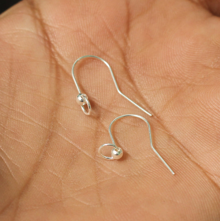 Sterling Silver Earwire with Ring 21x16mm