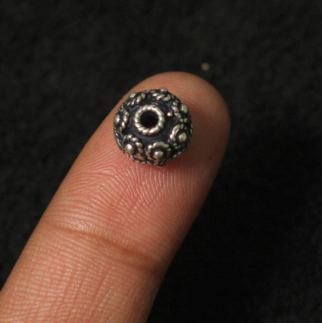 Sterling Silver 8mm Bali Bead