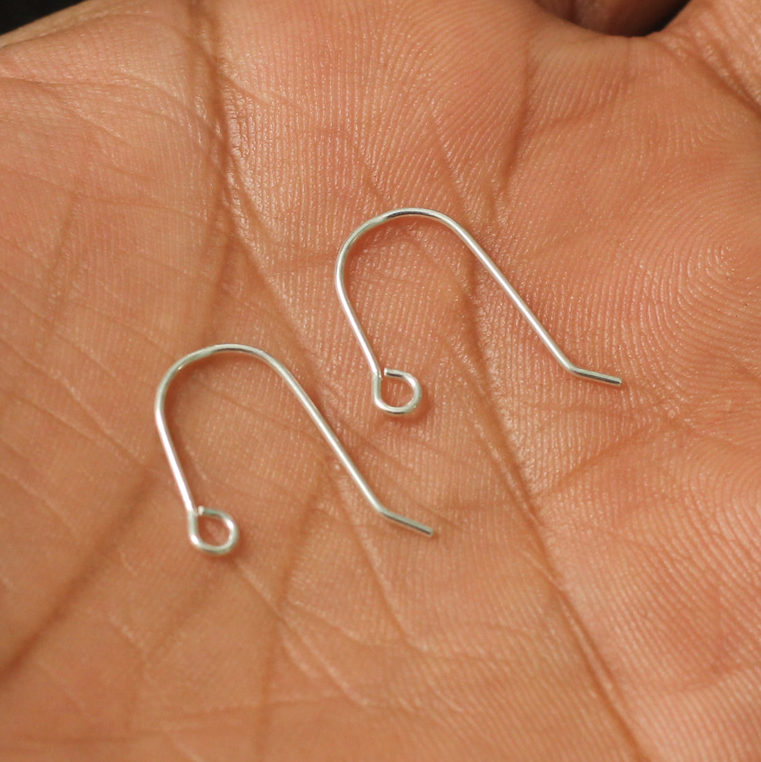 Sterling Silver Plain Earwire 18x13mm